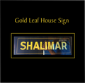 Gold Leaf House Sign