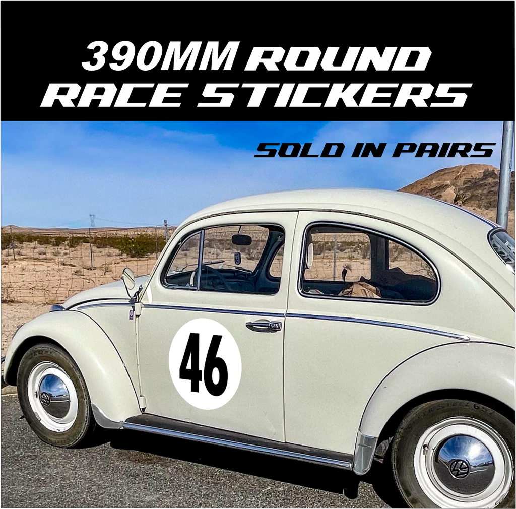 Round Race Stickers