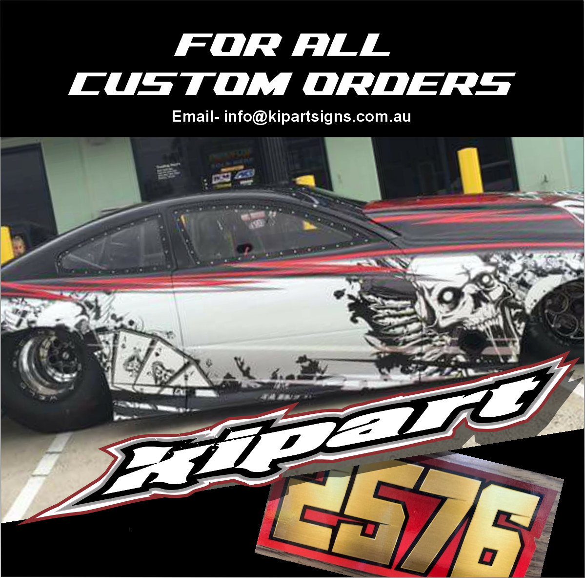Round Race Stickers